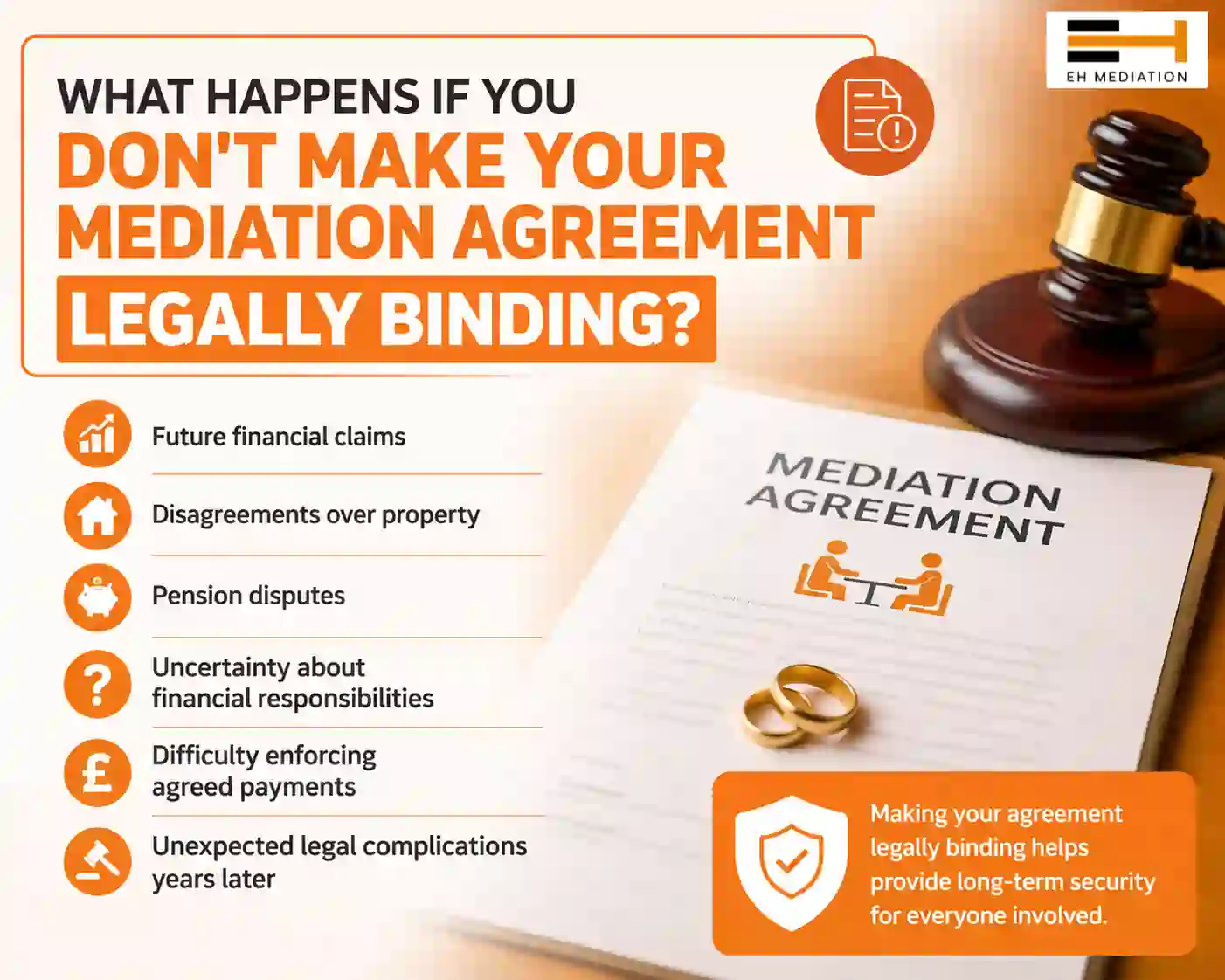What Happens If You Don't Make Your Mediation Agreement Legally Binding Buckinghamshire?